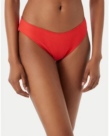 Top bikini dama,  rosu, material sintetic, fara inchidere