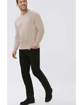 Pulover cu decolteu in V pentru barbati  S-Klaro, Bej, Bej