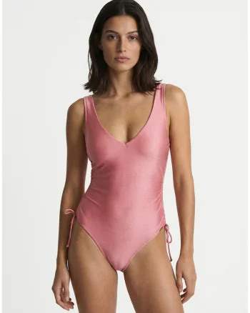 Costum de baie dama,  roz, poliuretan
