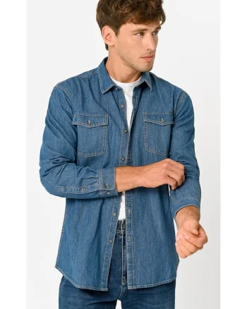 Camasa barbati, denim, Regular Fit,  K-Teny, Albastru