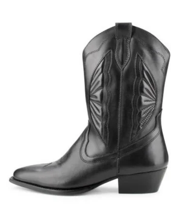 Cizme tip cowboy cu toc