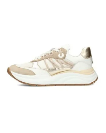 Pantofi sport cu talpa wedge din piele si piele intoarsa Charu