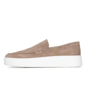 Pantofi loafers flatform din piele intoarsa