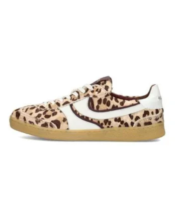 Pantofi sport Charlotte din piele intoarsa cu animal print