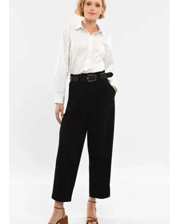 Pantaloni eleganti  R-Isa pentru femei, negru, Negru