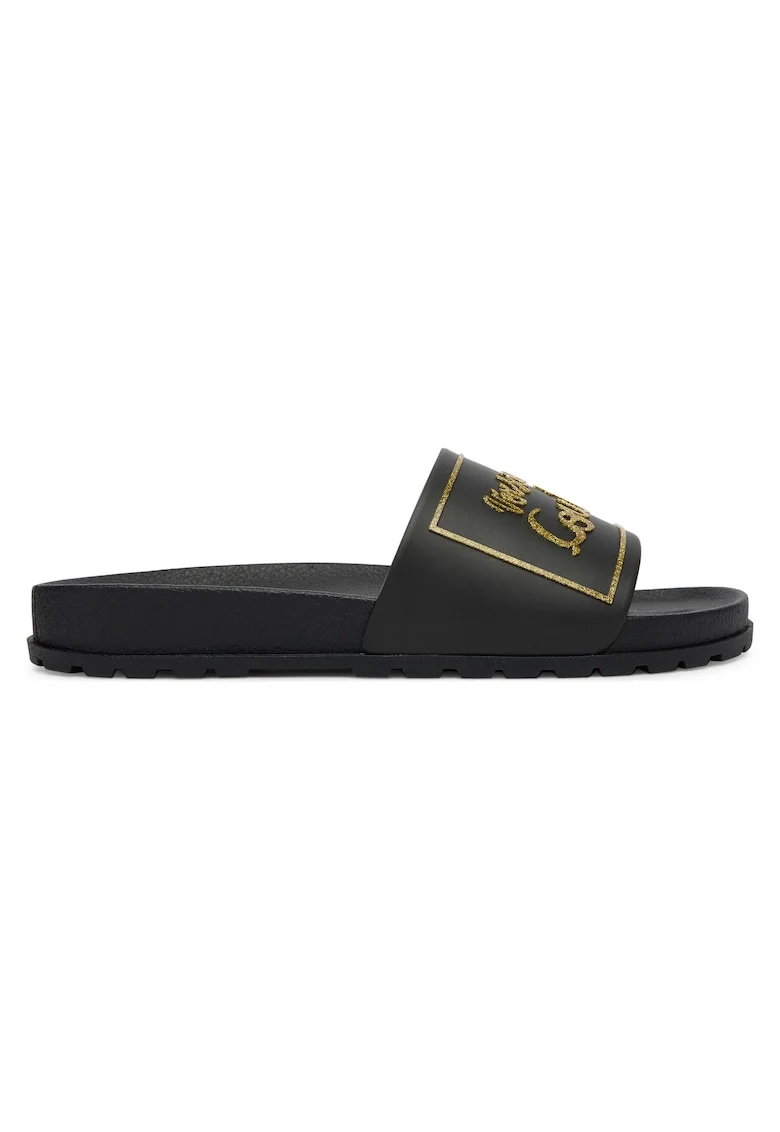 Papuci de dama,  plastic, negru