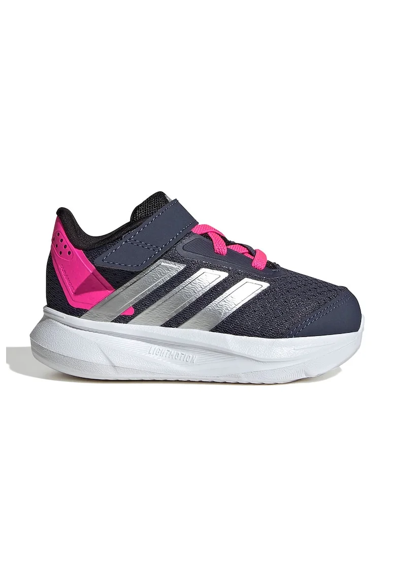 Pantofi sport cu velcro Duramo 2.0, Roz deschis/Gri inchis