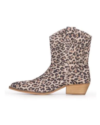 Ghete tip cowboy cu imprimeu animal print