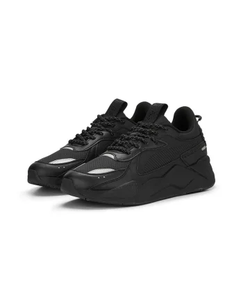 Pantofi sport cu insertii de piele RS-X Triple, Negru