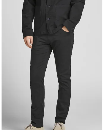 Blugi slim fit cu talie medie, Negru