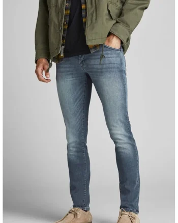 Blugi slim fit Glenn Fox 504, Albastru deschis