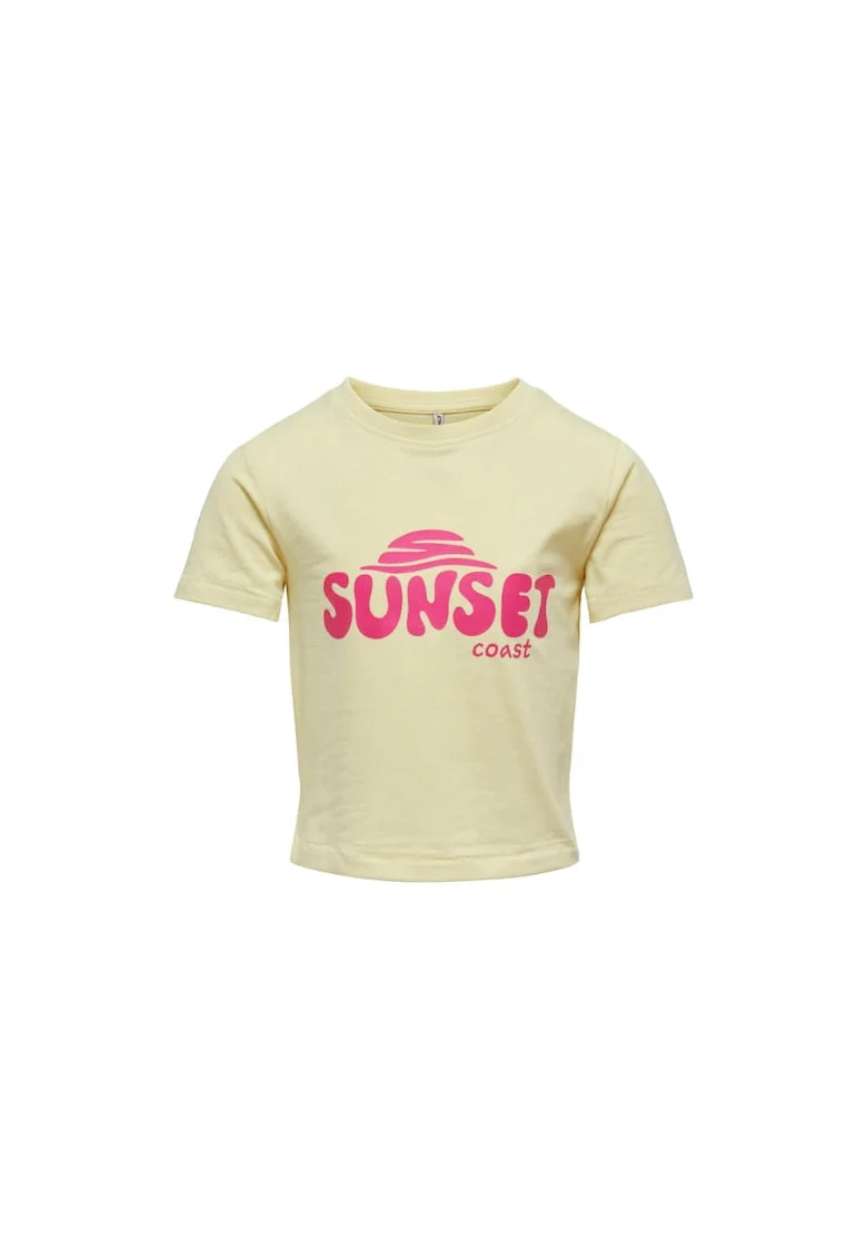Tricou copii,  302122738, Bumbac, Galben, Galben
