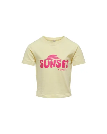 Tricou copii,  302122738, Bumbac, Galben, Galben