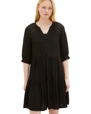 Rochie dama,  301798095, Viscoza, Negru, Negru