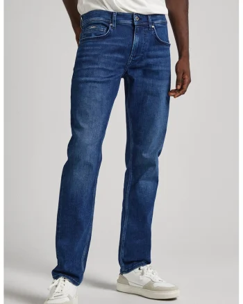 Blugi slim fit cu 5 buzunare, Bleumarin