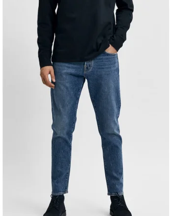 Blugi slim fit elastici 3070, Albastru