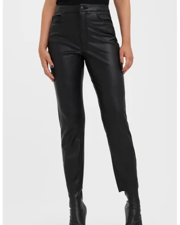 Pantaloni crop peliculizati, Negru