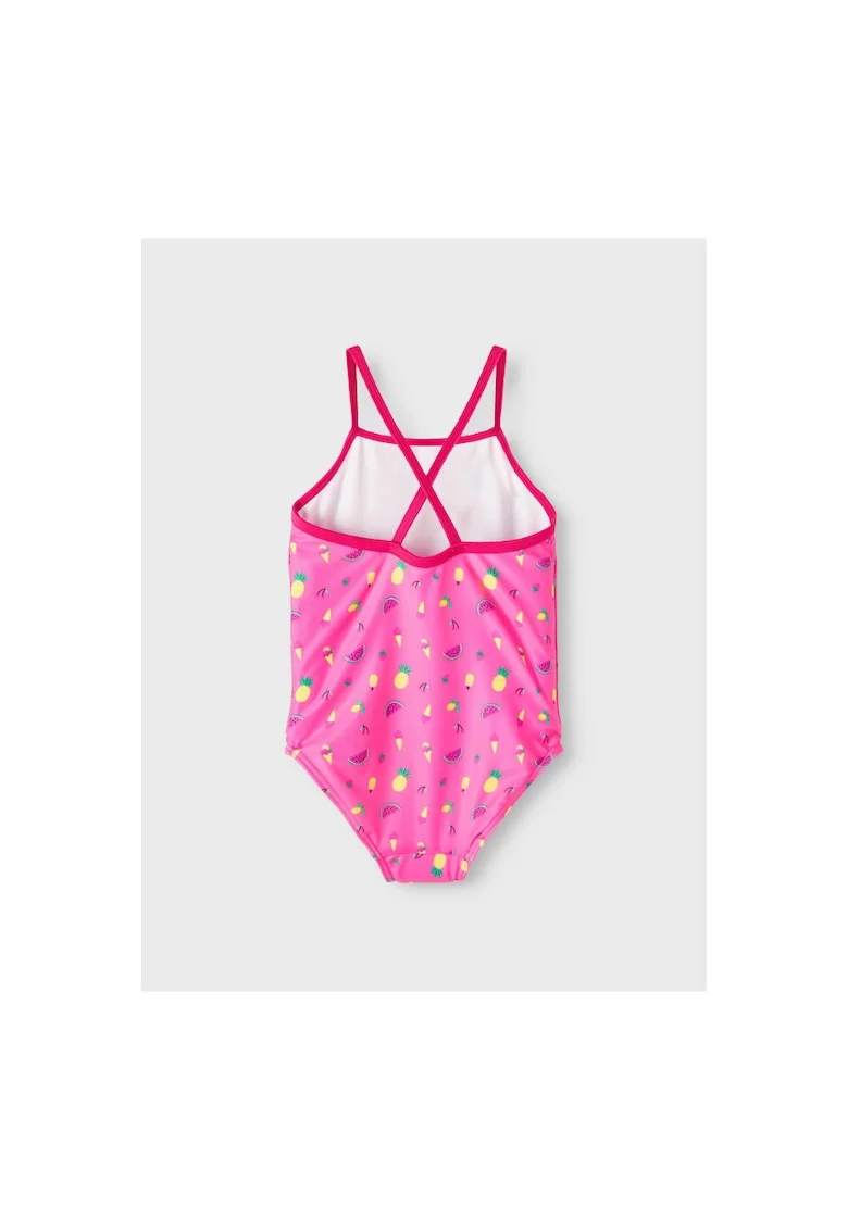 Costum de baie Fete,  301469919 Poliester, Roz, Roz