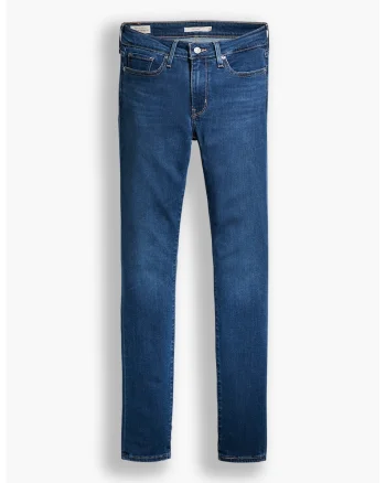 Blugi skinny din amestec de lyocell 711®, Alb optic/Bleumarin