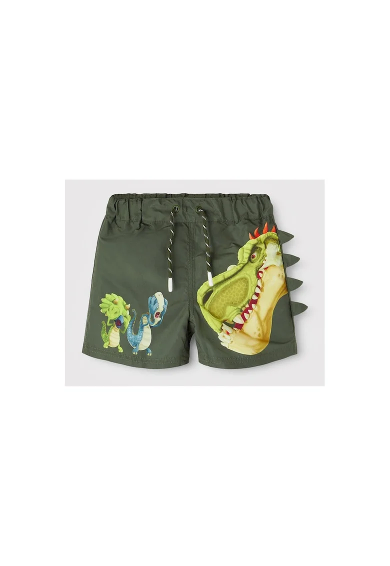 Pantaloni scurti de baie copii,  Poliester, Verde