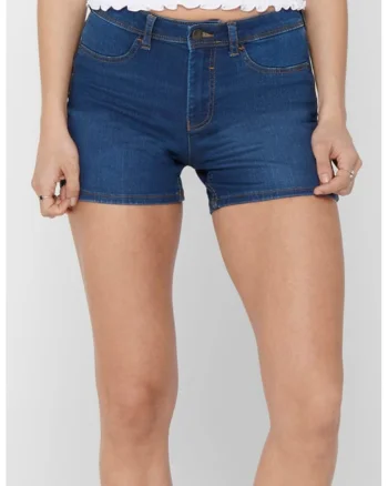Pantaloni scurti de denim regular fit Nikki, Albastru