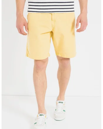 Pantaloni scurti chino relaxed fit, Galben