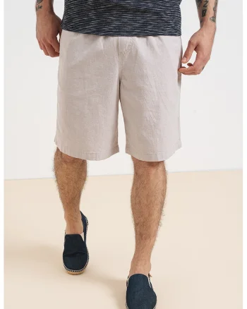 Bermude relaxed fit de in, Maro melange