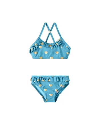 Costum de baie Fete,  301995579 Poliester, Albastru, Albastru