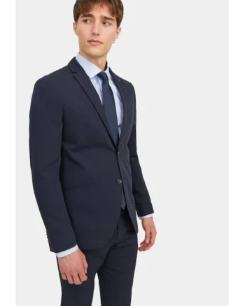 Cravata barbati,  10958, Poliester, One size, Bleumarin