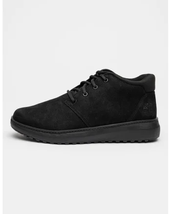 Pantofi sport de piele nabuc Hudson Road, Negru