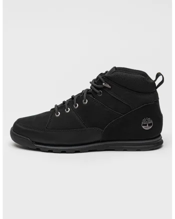 Ghete de piele cu sireturi Euro Rock, Negru
