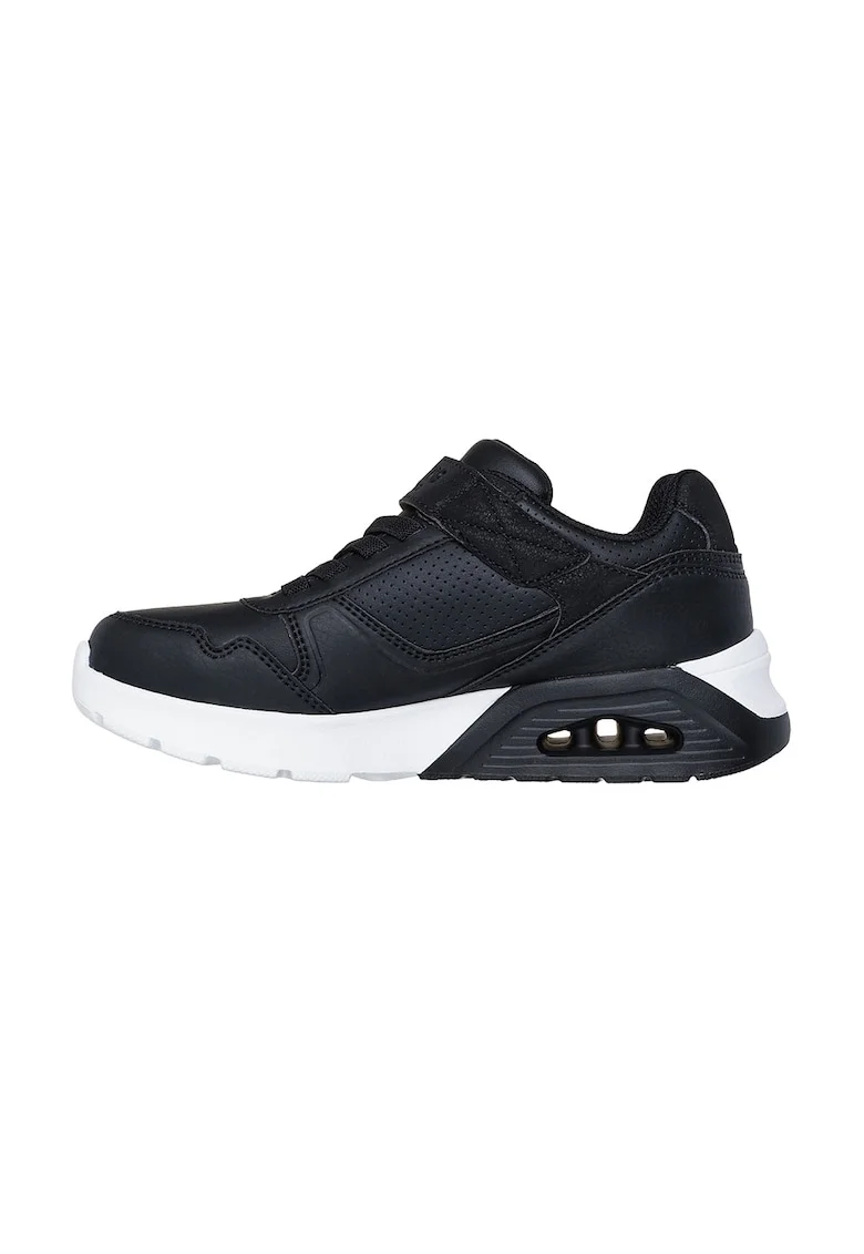 Pantofi sport de piele ecologica cu velcro Uno Lite 2.0, Negru