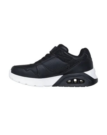 Pantofi sport de piele ecologica cu velcro Uno Lite 2.0, Negru