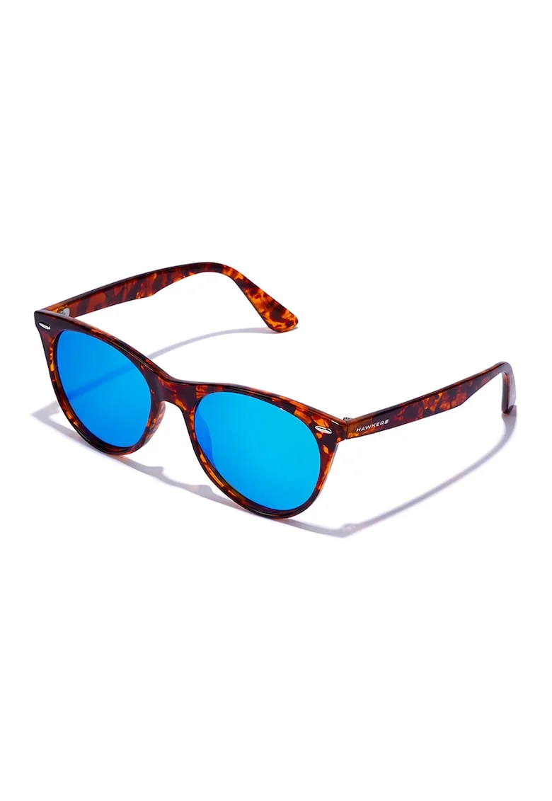 Ochelari de soare rotunzi unisex polarizati, Maro