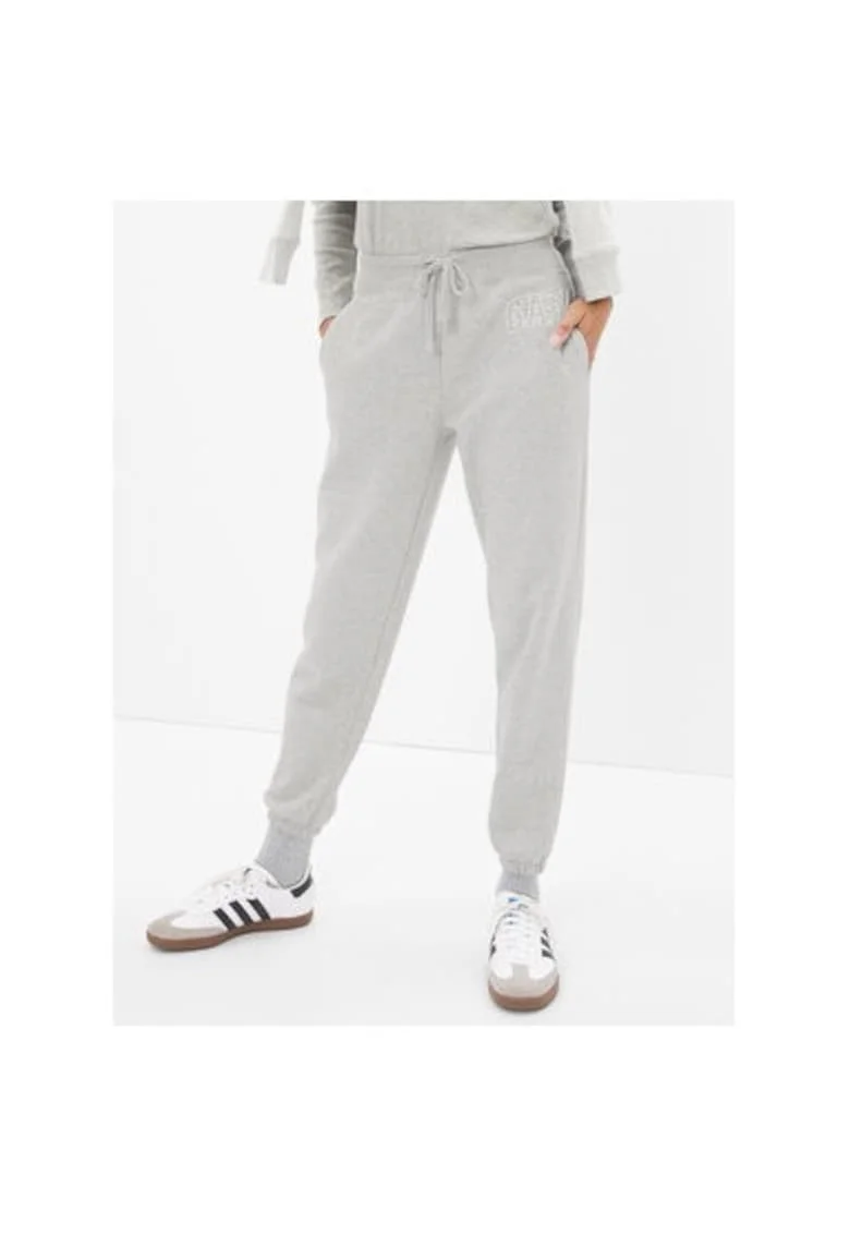 Pantaloni dama,  303615505, Bumbac, Gri, Gri