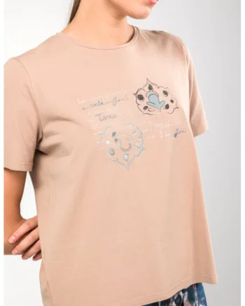 Tricou dama maneca scurta 41271 603, Bej
