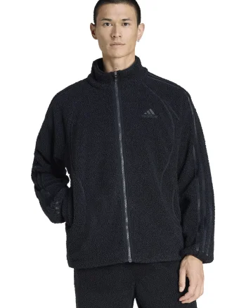 Bluza de trening din plus cu buzunare laterale, Negru
