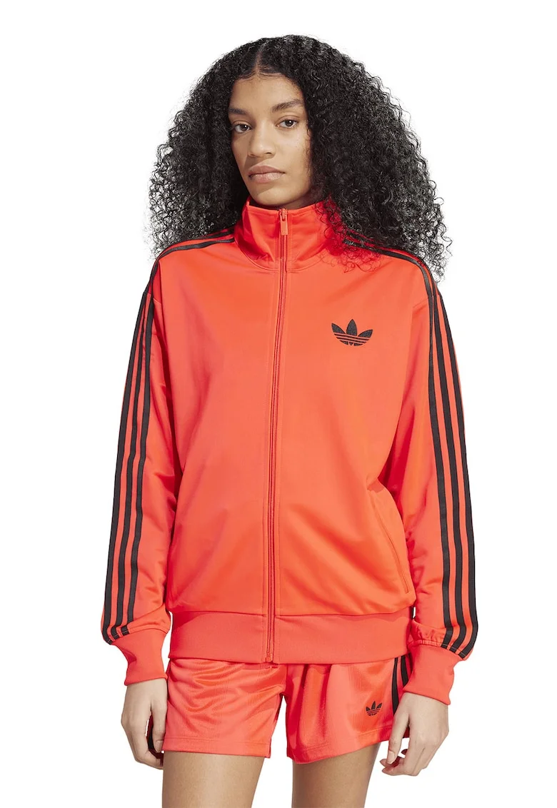 Bluza de trening cu logo si fermoar Firebird, Portocaliu