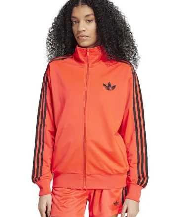 Bluza de trening cu logo si fermoar Firebird, Portocaliu