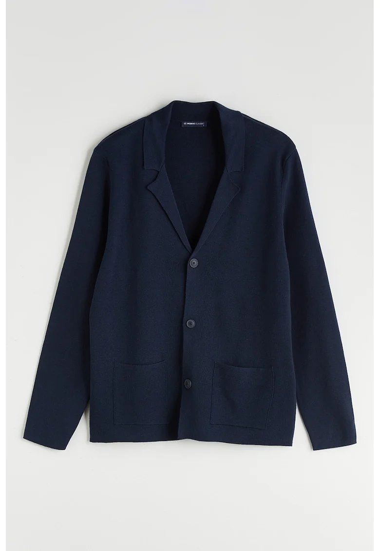 Cardigan regular fit, Bleumarin