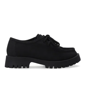 Pantofi boat din piele nabuc