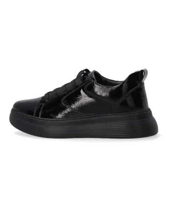 Pantofi sport din piele lacuita