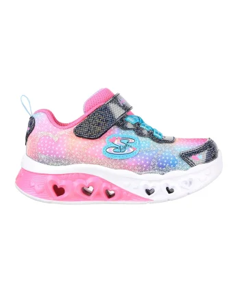 Pantofi copii cu sistem de lumini Flutter Heart Lights Simply Love, Rosu/Negru/Roz