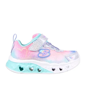 Pantofi copii cu sistem de lumini Flutter Heart Lights Simply Love, Coral/Roz/Albastru