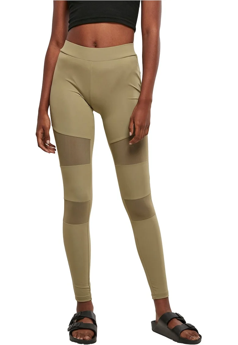 Colanti cu segmente din plasa, Verde/Kaki