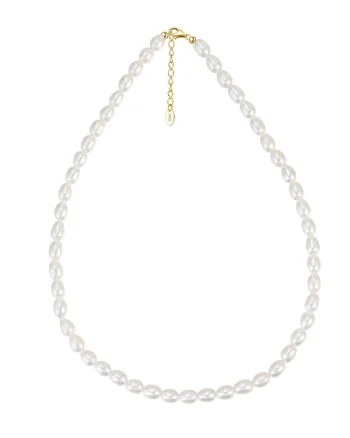 Lantisor argint 925, JW1538, model perla, placat cu aur