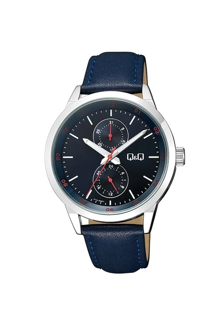 Ceas barbatesc  Quartz Argintiu, Albastru