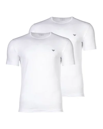 Set de tricouri cu logo - 2 piese, Alb