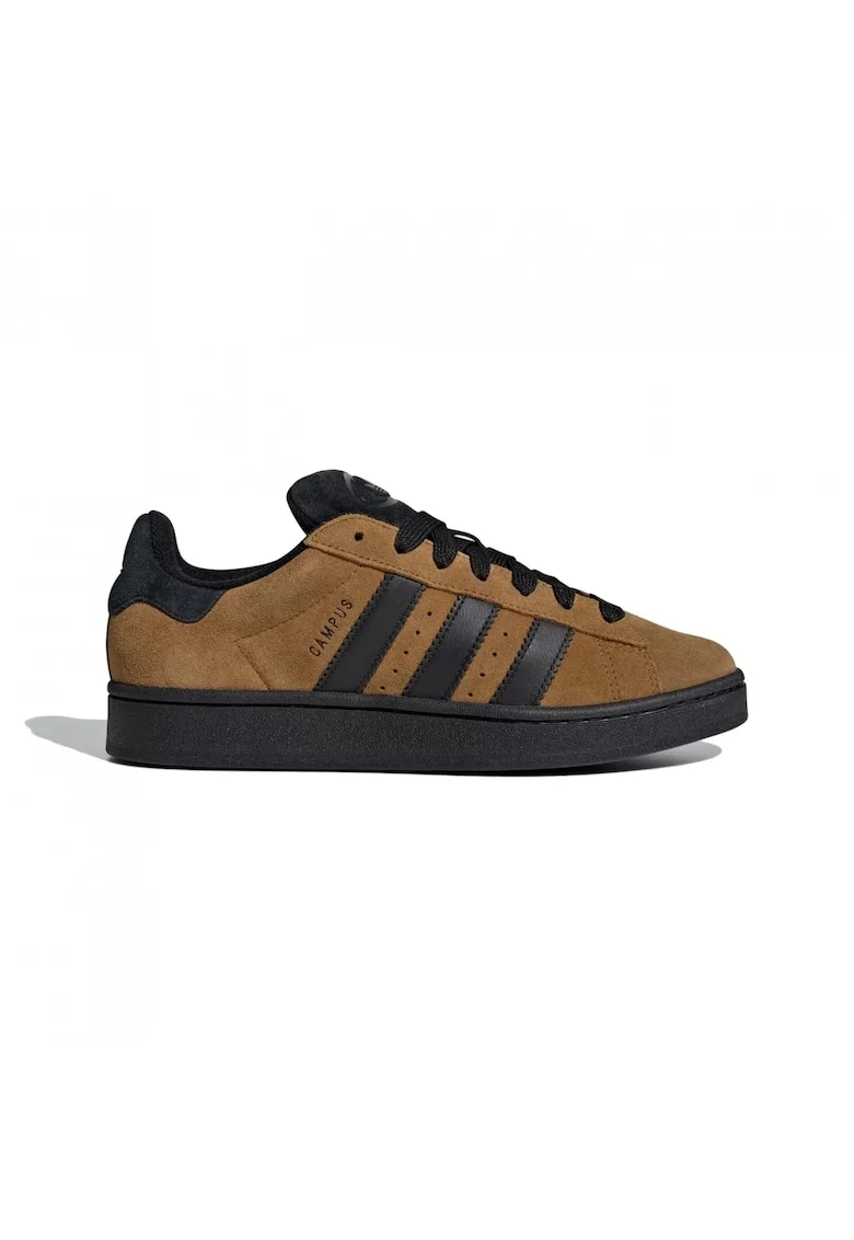 Pantofi sport unisex din piele intoarsa Campus, Maro