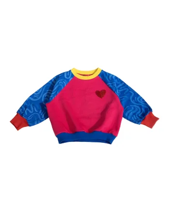 Bluza de trening cu decolteu la baza gatului si maneci lungi, Multicolor